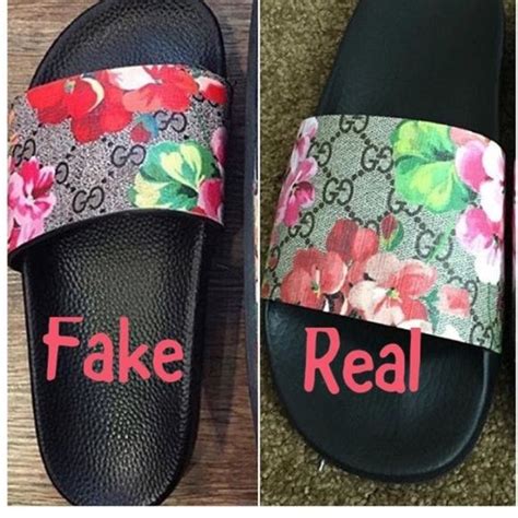 how to spot fake gucci slides|the real gucci slides.